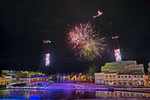 Espectáculo de fuegos artificiales en el Festival de Luces y Patrimonio 2026 (Foto: VNA)
