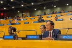 El viceprimer ministro vietnamita Bui Thanh Son interviene en la cita (Foto: VNA)