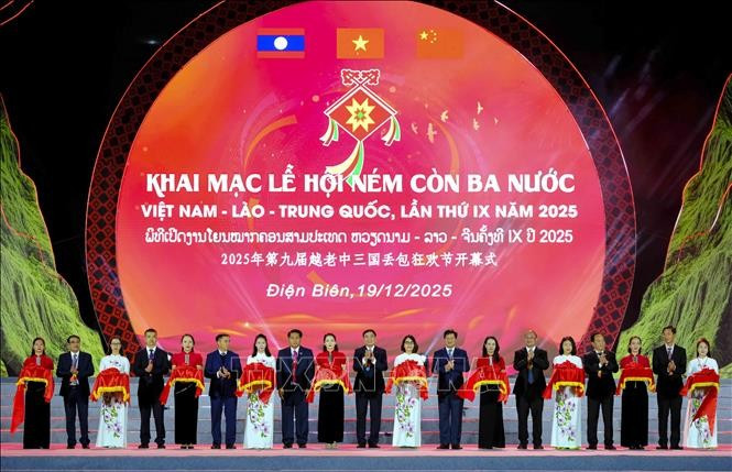 En la inauguración. (Fuente: VNA)