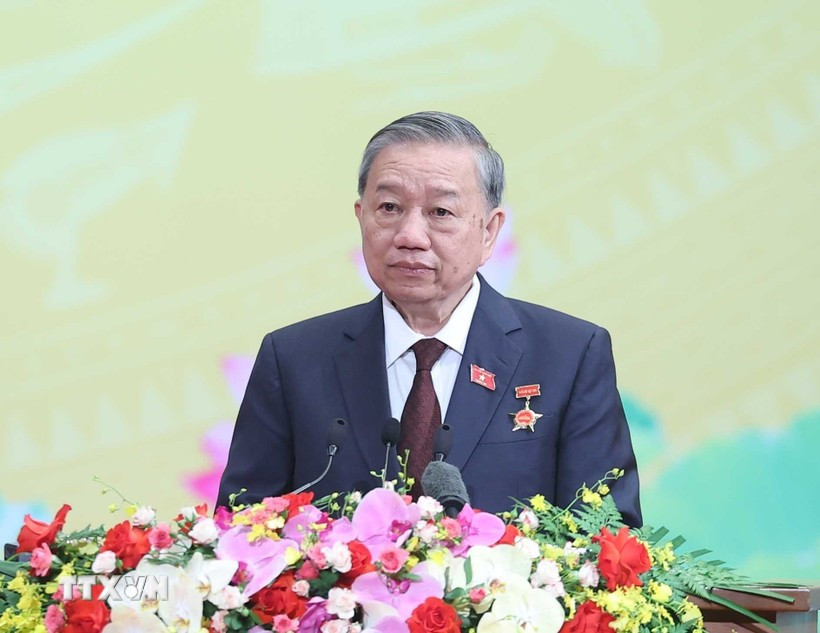El secretario general del Partido Comunista de Vietnam, To Lam (Fuente: VNA)