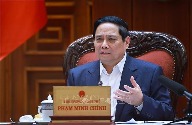 El primer ministro Pham MInh Chinh en el evento. (Fuente: VNA)