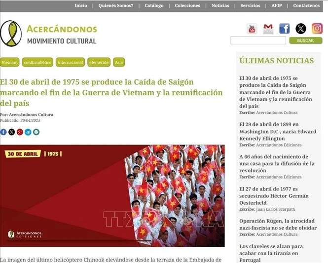 Foto (captura de pantalla). (Fuente: VNA)