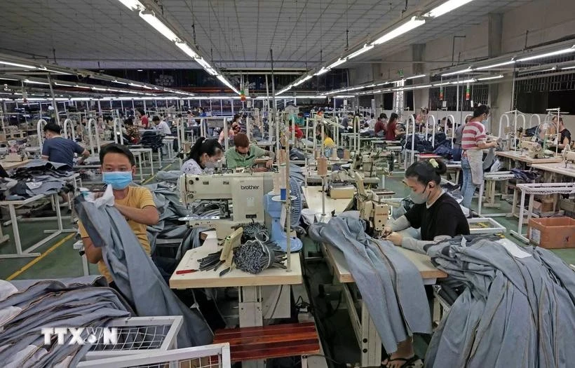 La empresa Viet Thang JEAN exporta millones de productos a los mercados de la Unión Europea, Estados Unidos, Japón y Corea del Sur cada año. (Fuente: VNA)