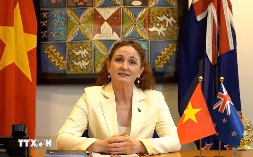 La embajadora de Nueva Zelanda en Vietnam, Caroline Beresford. (Fuente: VNA)