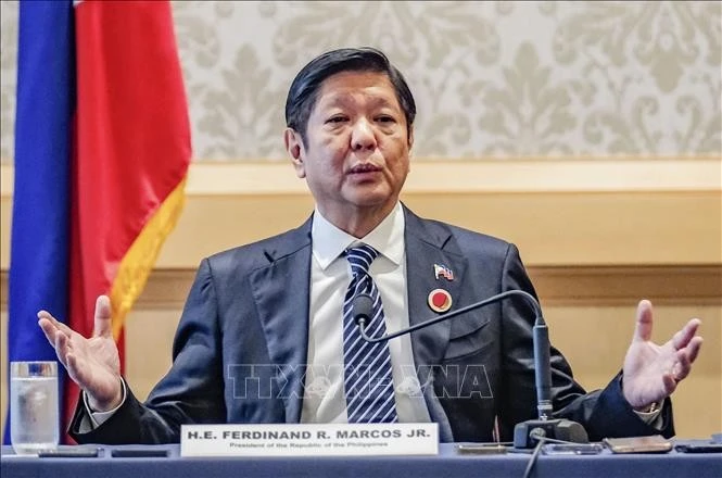 El presidente filipino, Ferdinand Marcos Jr. (Fuente: Kyodo/VNA)