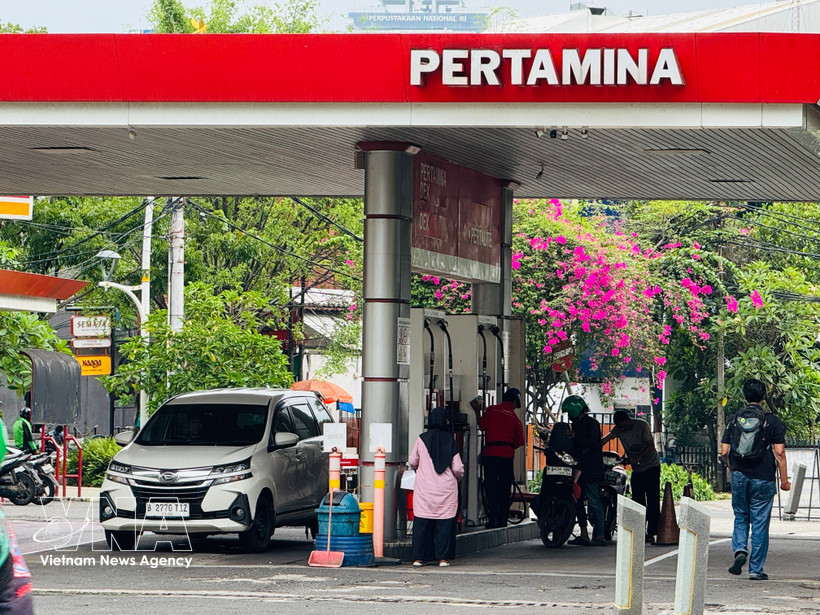 Una gasolinera en Indonesia. (Fuente: VNA)