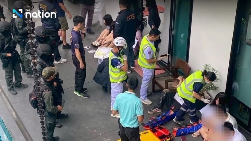 La policía tailandesa allanó la guarida de una banda de estafadores. (Fuente: The Nation)