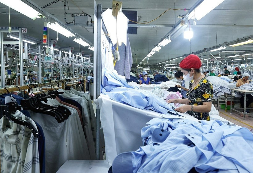 Producción de textiles para la exportación. (Fuente: VNA)