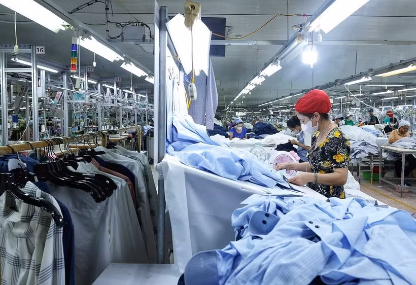 Producción de textiles para la exportación. (Fuente: VNA)