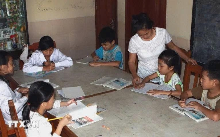 Huérfanos en la Aldea Infantil SOS de Hai Phong. (Foto: vtv.vn)