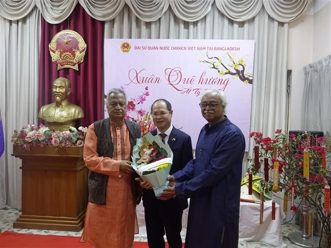 Md. Shah Alam, presidente del Partido Comunista de Bangladesh, en el evento. (Fuente: VNA) 