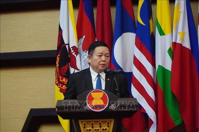 El secretario general de la Asociación de Naciones del Sudeste Asiático (ASEAN), Kao Kim Hourn. (Fuente: VNA)