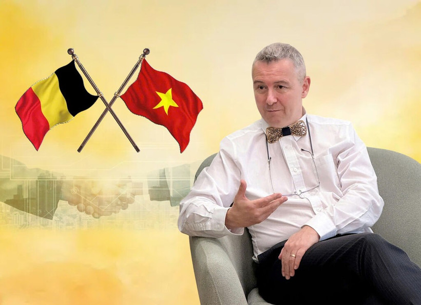 El embajador belga en Hanoi, Karl Van den Bossche. (Fuente: VNA)