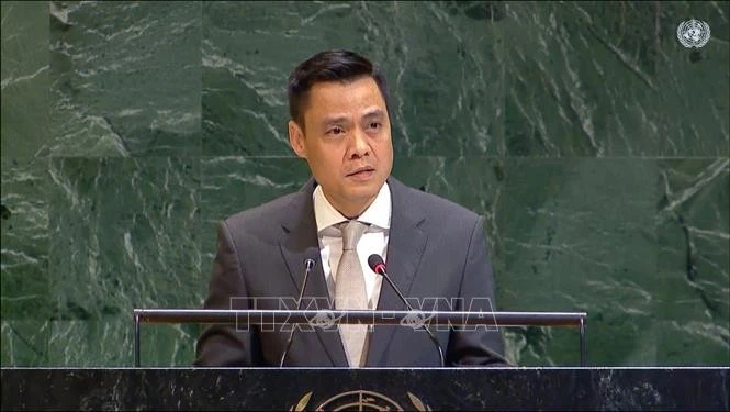 El embajador Dang Hoang Giang, jefe de la misión permanente de Vietnam ante la Organización de las Naciones Unidas. (Fuente: VNA)