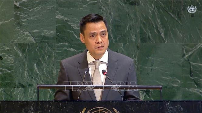 El embajador Dang Hoang Giang, jefe de la misión permanente de Vietnam ante la Organización de las Naciones Unidas. (Fuente: VNA)