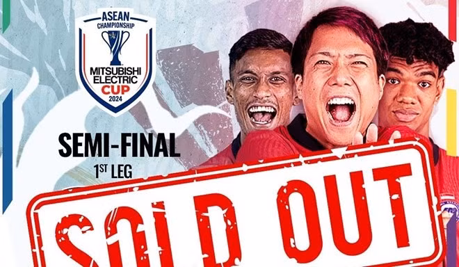 Entradas agotadas para las semifinales de Copa de fútbol regional entre Vietnam y Singapur. (Fuente: FAS)