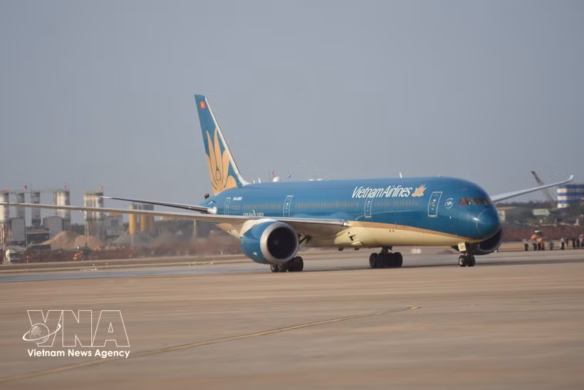 Un avión de Vietnam Airlines. (Fuente: VNA)