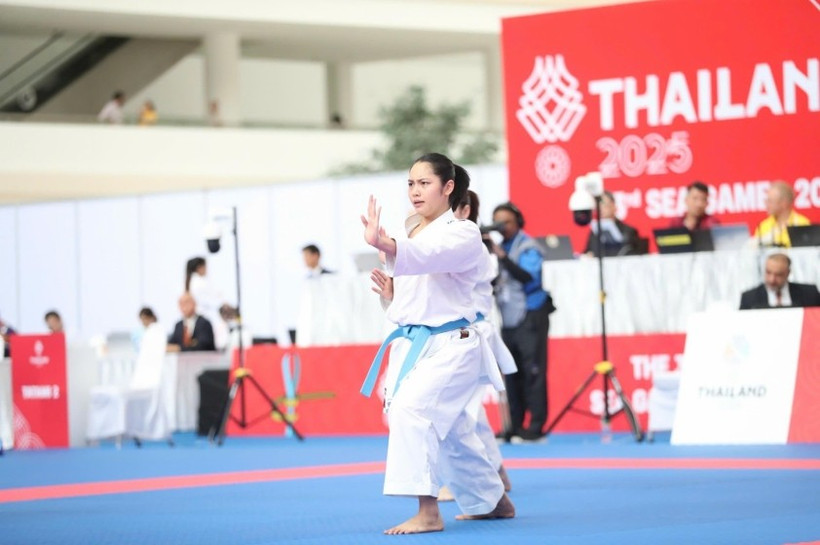 Atletas vietnamitas en la competencia. (Fuente: https://thethao247.vn/)