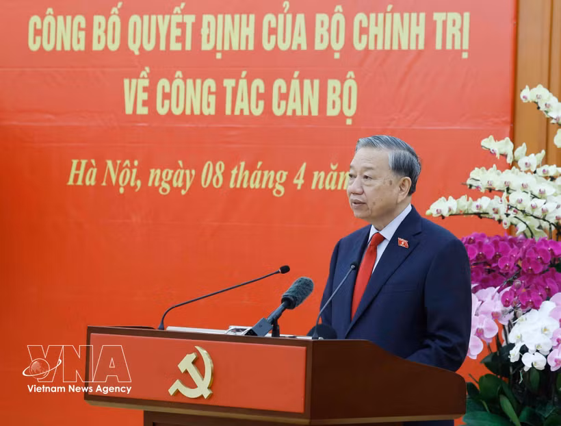 El secretario general del Partido Comunista y presidente de Vietnam, To Lam. (Fuente: VNA)