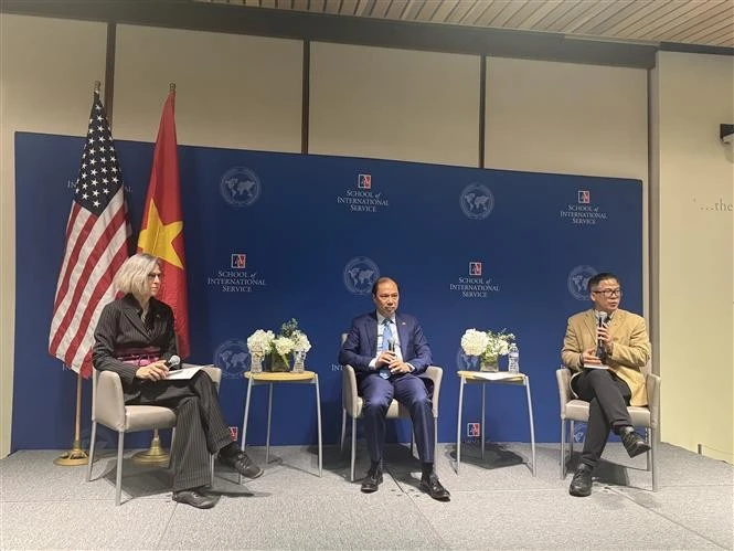 El embajador de Vietnam en Estados Unidos, Nguyen Quoc Dung, en el evento. (Fuente: VNA)