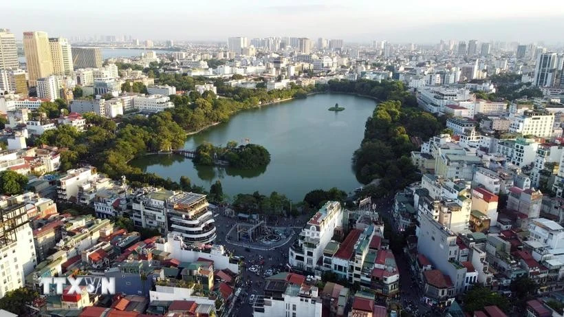 Vista del lago Hoan Kiem. (Fuente: VNA)