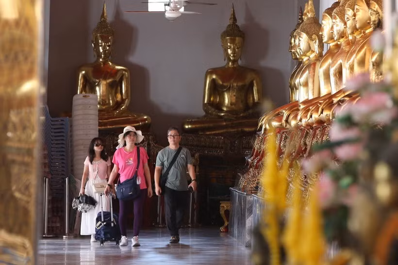 Turistas en Bangkok, Tailandia. (Fuente: Xinhua/VNA)
