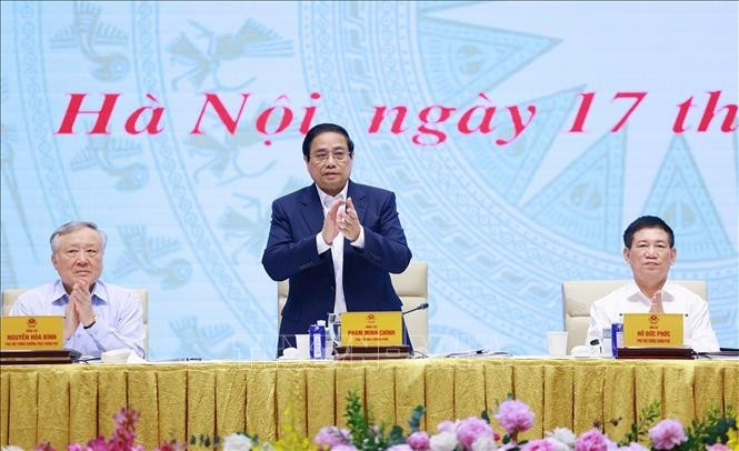 El primer ministro Pham Minh Chinh en el evento. (Fuente: VNA)