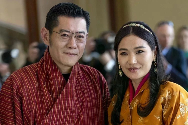 Los reyes Jigme Khesar Namgyel Wangchuck y Jetsun Pema de Bután, (Fuente: Getty Images)