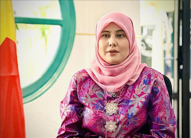 Cik Aida Safura Niza Othman, embajadora adjunta de Kuala Lumpur en Hanoi. (Fuente: VNA)