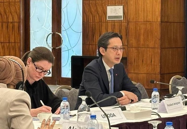 El embajador Do Hung Viet, jefe de la Misión Permanente de Vietnam ante las Naciones Unidas, en el evento. (Fuente: VNA)