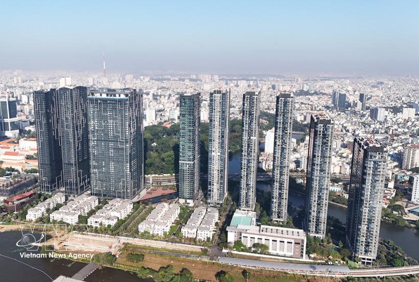 El proyecto de apartamentos de lujo Grand Marina está ubicado en una zona privilegiada en pleno centro de Ciudad Ho Chi Minh. (Foto: VNA)