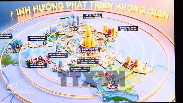 Hanoi aprueba el Plan Maestro de Hanoi con visión de 100 años, con el río Rojo como eje principal del paisaje ecológico y cultural. (Fuente: VNA)