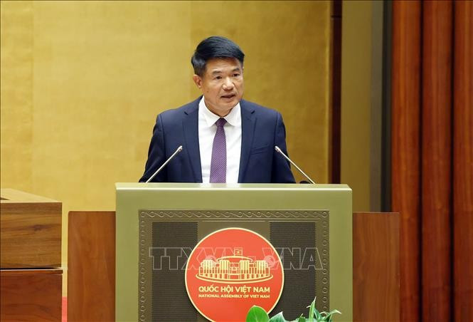 El presidente de la Fiscalía Suprema Popular, Nguyen Huy Tien, habla en el evento. (Fuente: VNA)