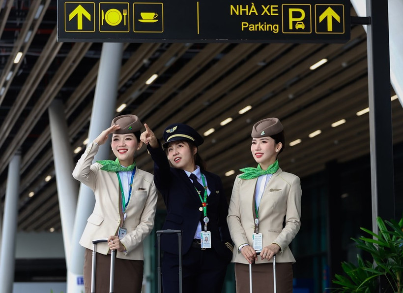 Trabajadores de Bamboo Airways. (Fuente: VNA)