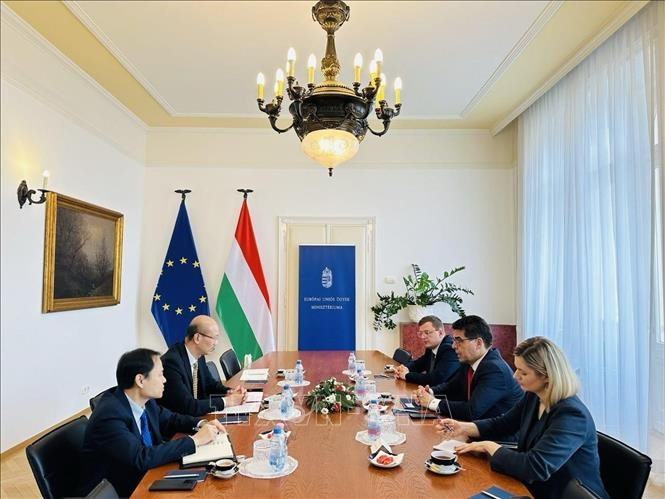 Panorama de la reunión. (Fuente: VNA)