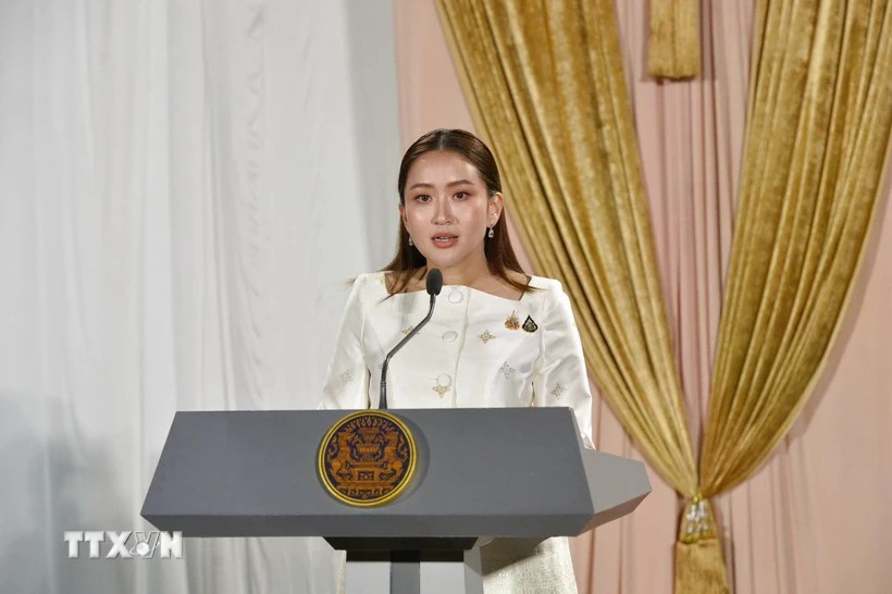 La primera ministra de Tailandia, Paetongtarn Shinawatra. (Fuente: VNA)