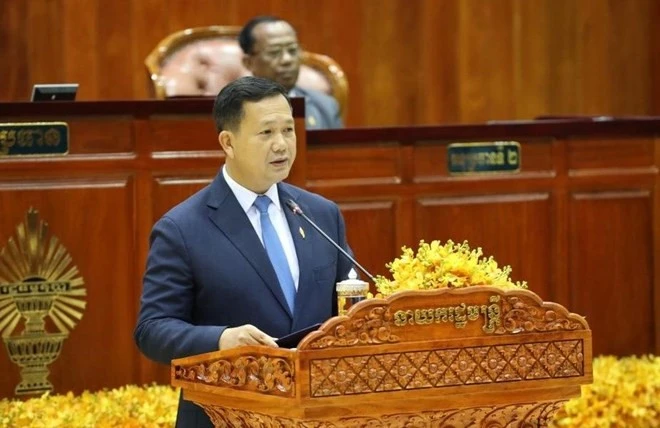 El primer ministro de Camboya, Hun Manet. (Fuente: Xinhua)