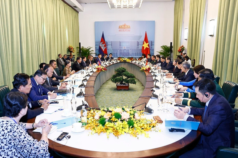 Panorama de la reunión. (Fuente: VNA)