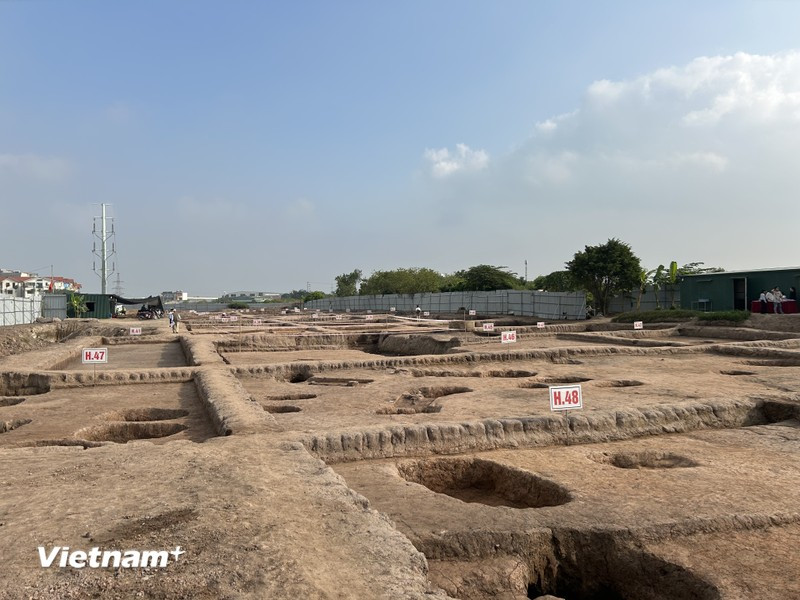 Los resultados de la excavación e investigación han proporcionado pruebas materiales que confirman la presencia temprana de seres humanos en lo que ahora es Hanoi. (Fuente: Vietnam+)