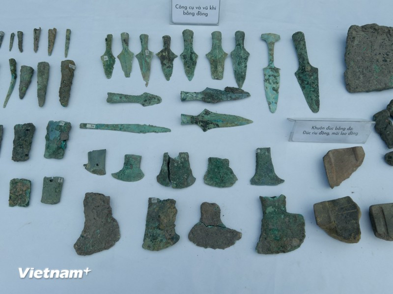Conjunto de herramientas y armas de bronce. (Fuente: Vietnam+)