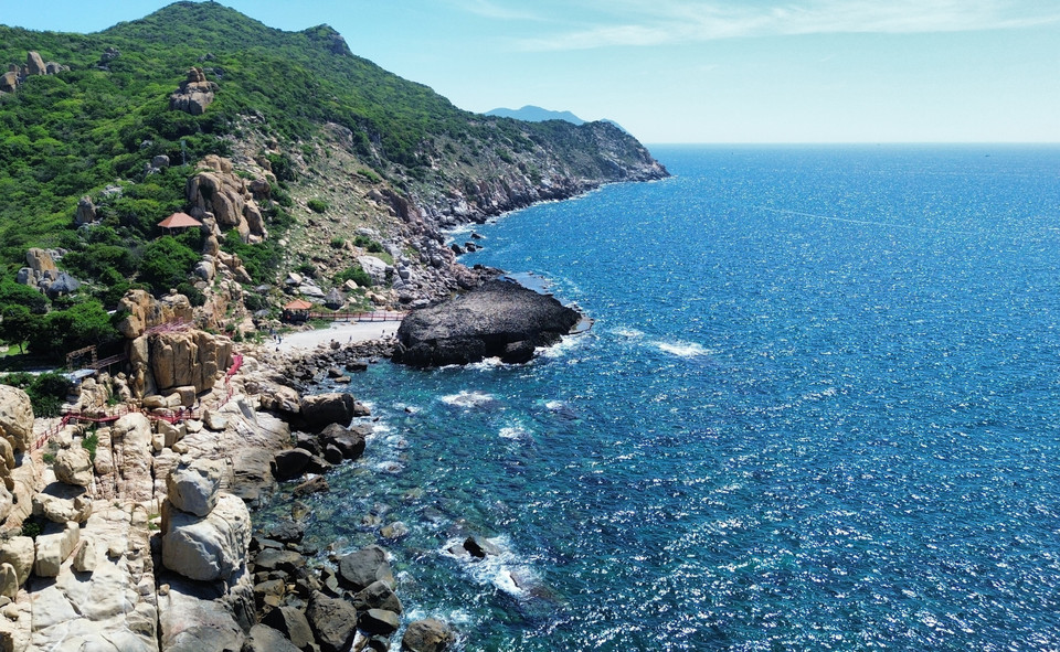 Vista panorámica de la Reserva Marina del Parque Nacional Nui Chua (Foto: VNA)
