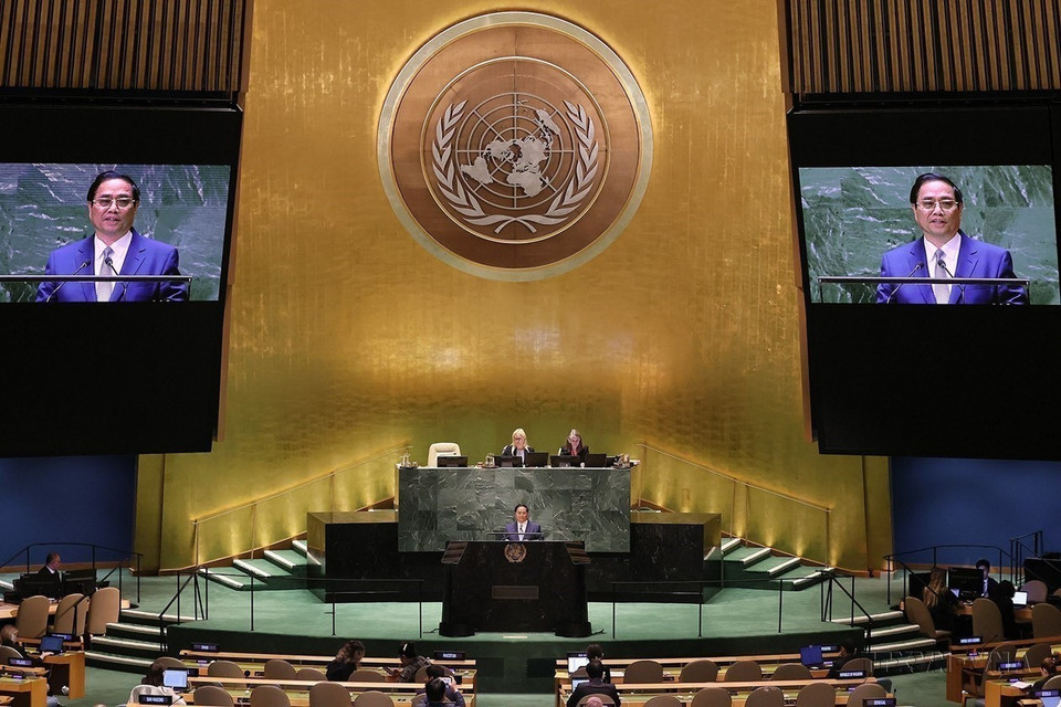 5. El 20 de septiembre de 2023, el primer ministro de Vietnam, Pham Minh Chinh, pronunció un discurso en el debate general de alto nivel del 78 período de sesiones de la Asamblea General de la ONU en Nueva York.