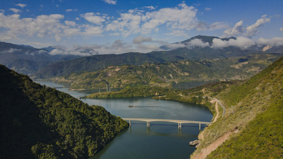 La belleza del río Da en temporada de inundaciones (Foto: VNA)