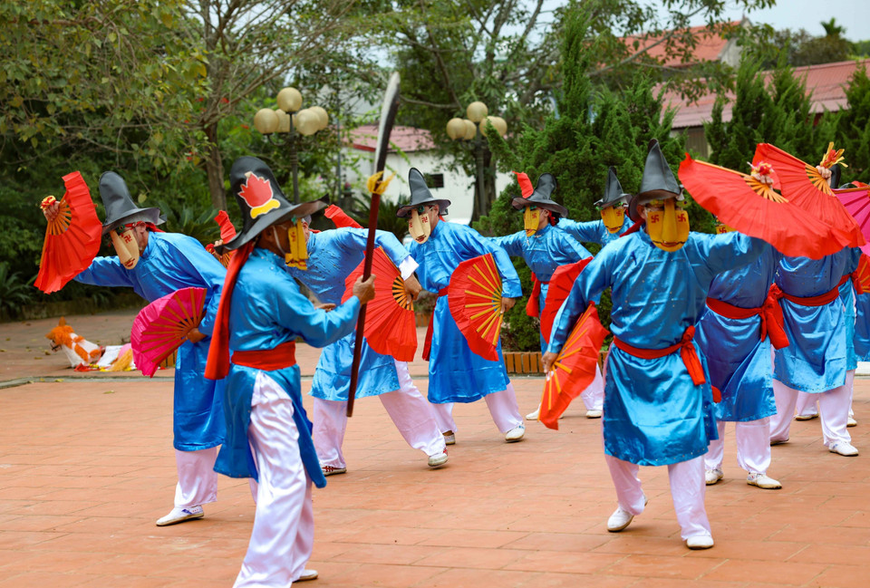 El espectáculo Xuan Pha ha sido reconocido como patrimonio cultural inmaterial nacional por su valor cultural y artístico destacado. (Foto: VNA)
