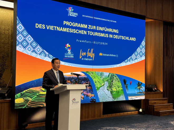 El director general de la Autoridad Nacional de Turismo de Vietnam, Nguyen Trung Khanh, en la inauguración del programa. (Fuente: VNA) duc.jpg