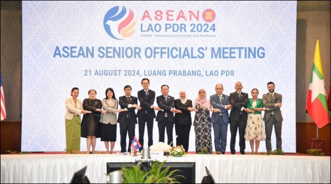 Delegados representantes de los países participantes en la SOM. (Fuente: VNA) anh_1.jpg