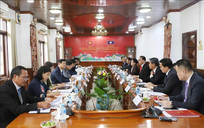 Panorama de la cita. (Fuente: VNA) Vietnam_Laos.jpg