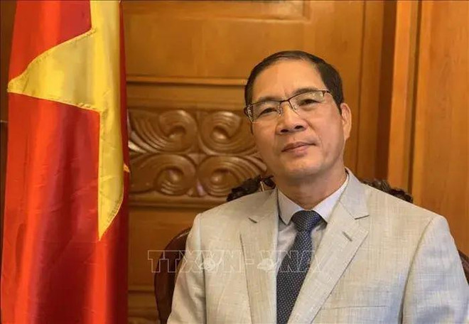 El embajador de Vietnam en Bulgaria concurrente en Macedonia del Norte, Do Hoang Long. (Fuente: VNA) macedonia.webp