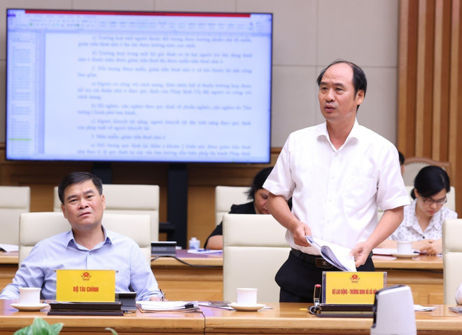 El viceministro de Trabajo, Inválidos de Guerra y Asuntos Sociales Nguyen Van Hoi en el acto (Fuente:VNA) gggrr.jpg