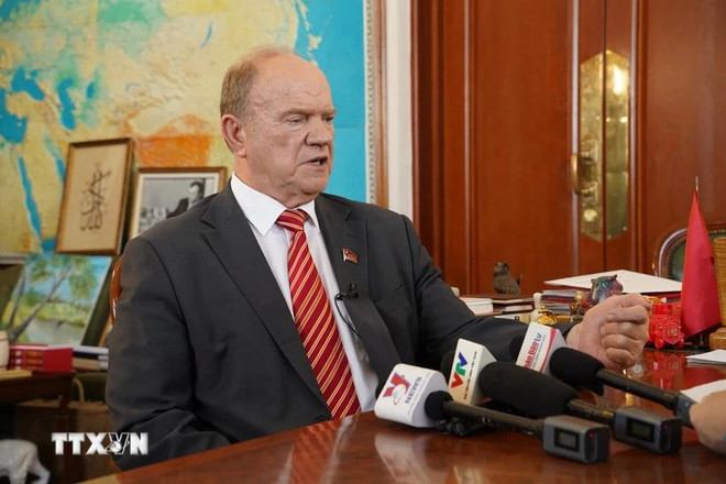 presidente del Partido Comunista de Rusia (KPRF, en ruso), Gennady Zyuganov (Fuente: VNA) nga.webp
